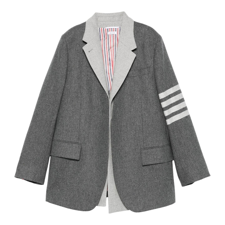 Club21 - Thom Browne - Narrow Shoulder 2 In 1 Sportcoat Women - COATS - Grey