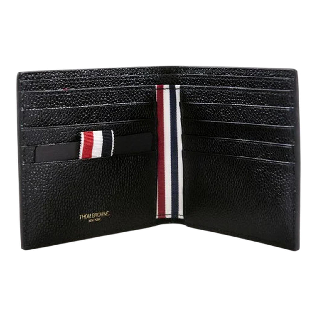 Club21 - Thom Browne - Pebble Grain Bifold Men - WALLETS - Black