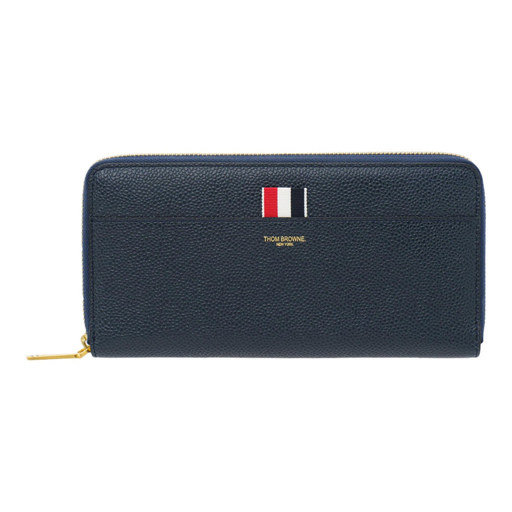 Club21 - Thom Browne - Pebble Grain Continental Zip Wallet Women - WALLETS - Navy