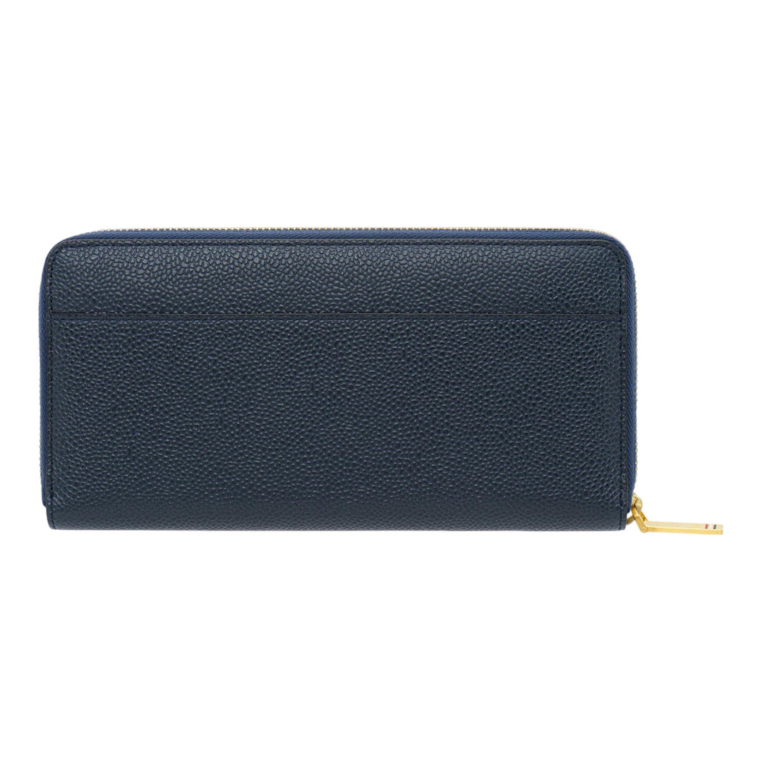 Club21 - Thom Browne - Pebble Grain Continental Zip Wallet Women - WALLETS - Navy
