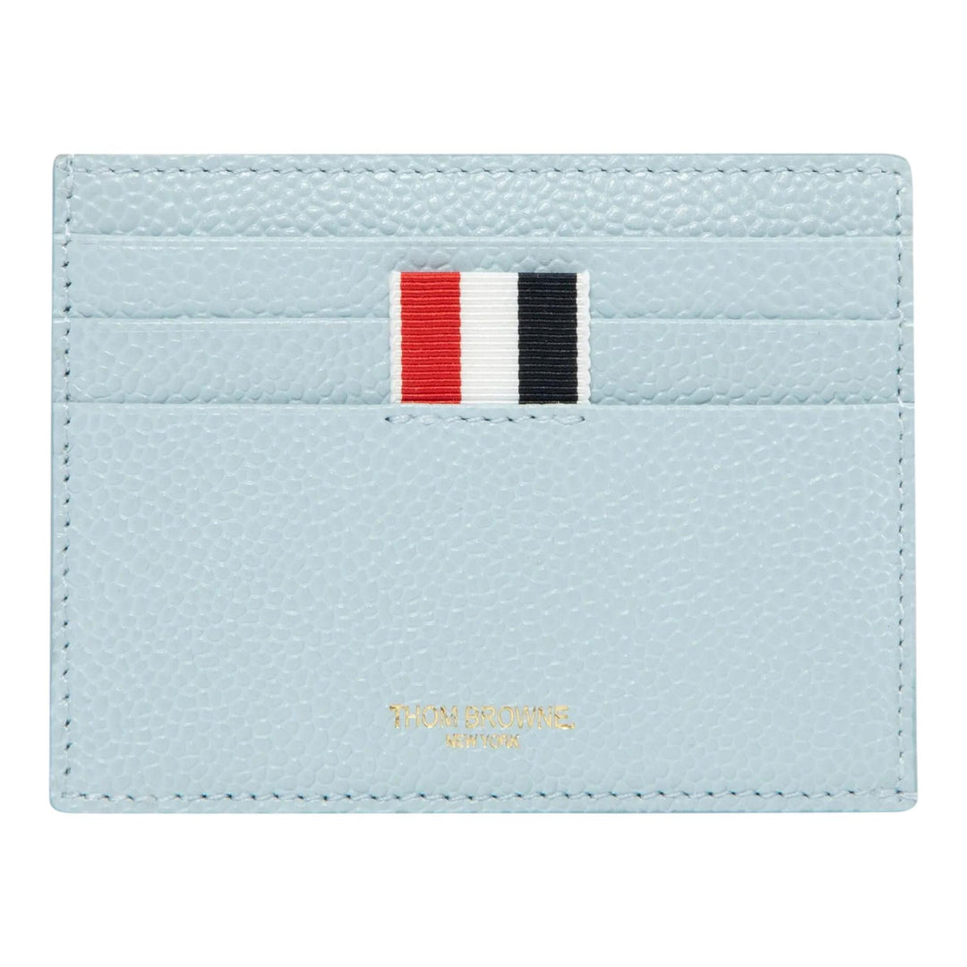 Club21 - Thom Browne - Pebble Grain Note Compartment Card Holder Men - CARD CASES - Light Blue