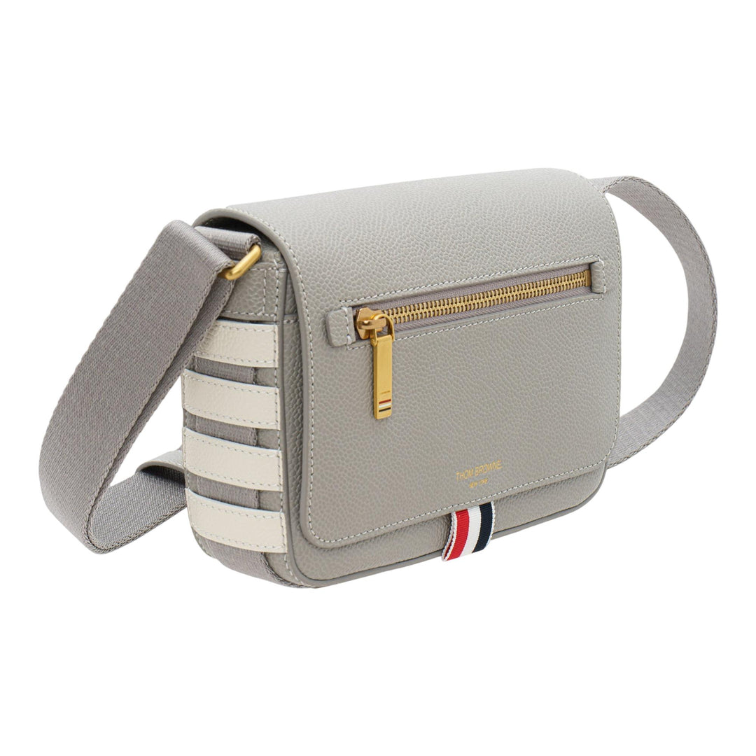 Club21 - Thom Browne - Small Reporter Bag Men - HANDBAGS - Light Grey
