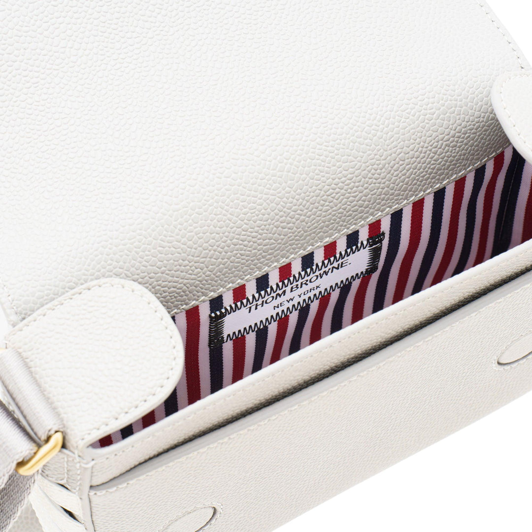 Club21 - Thom Browne - Small Reporter Bag Men - HANDBAGS - Light Grey