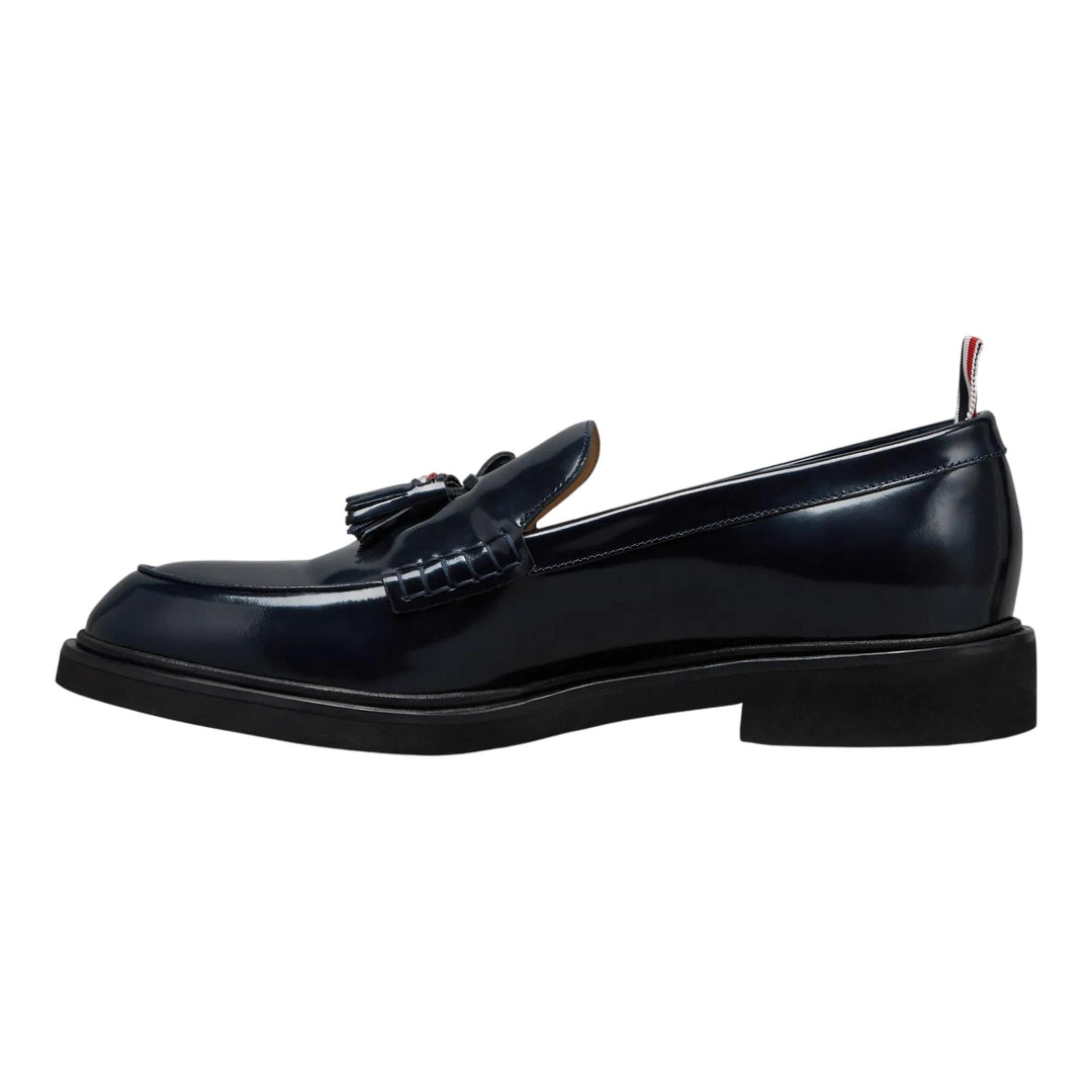 Club21 - Thom Browne - Spazzolato Leather Tassle Loafer Men - FLAT SHOES - Navy
