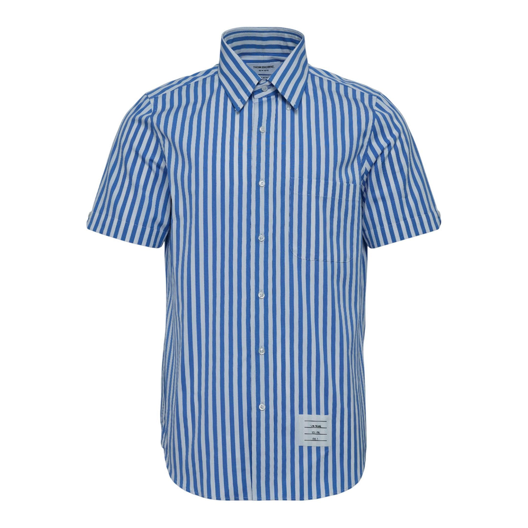Club21 - Thom Browne - Straight Fit Button Down Shirt - SHIRTS - Blue