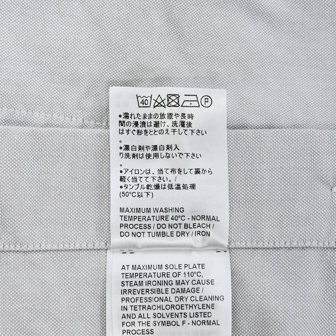 Club21 - Thom Browne - Straight Fit Shawl Collar Long Sleeve Shirt Men - SHIRTS - Grey
