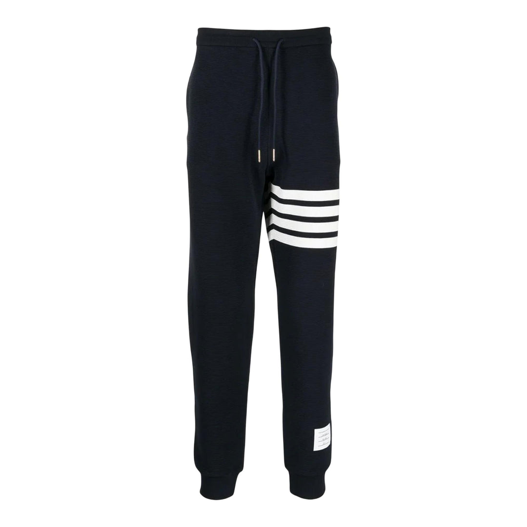 Club21 - Thom Browne - Sweatpants With 4Bar In Cotton Men - SWEATPANTS - Navy