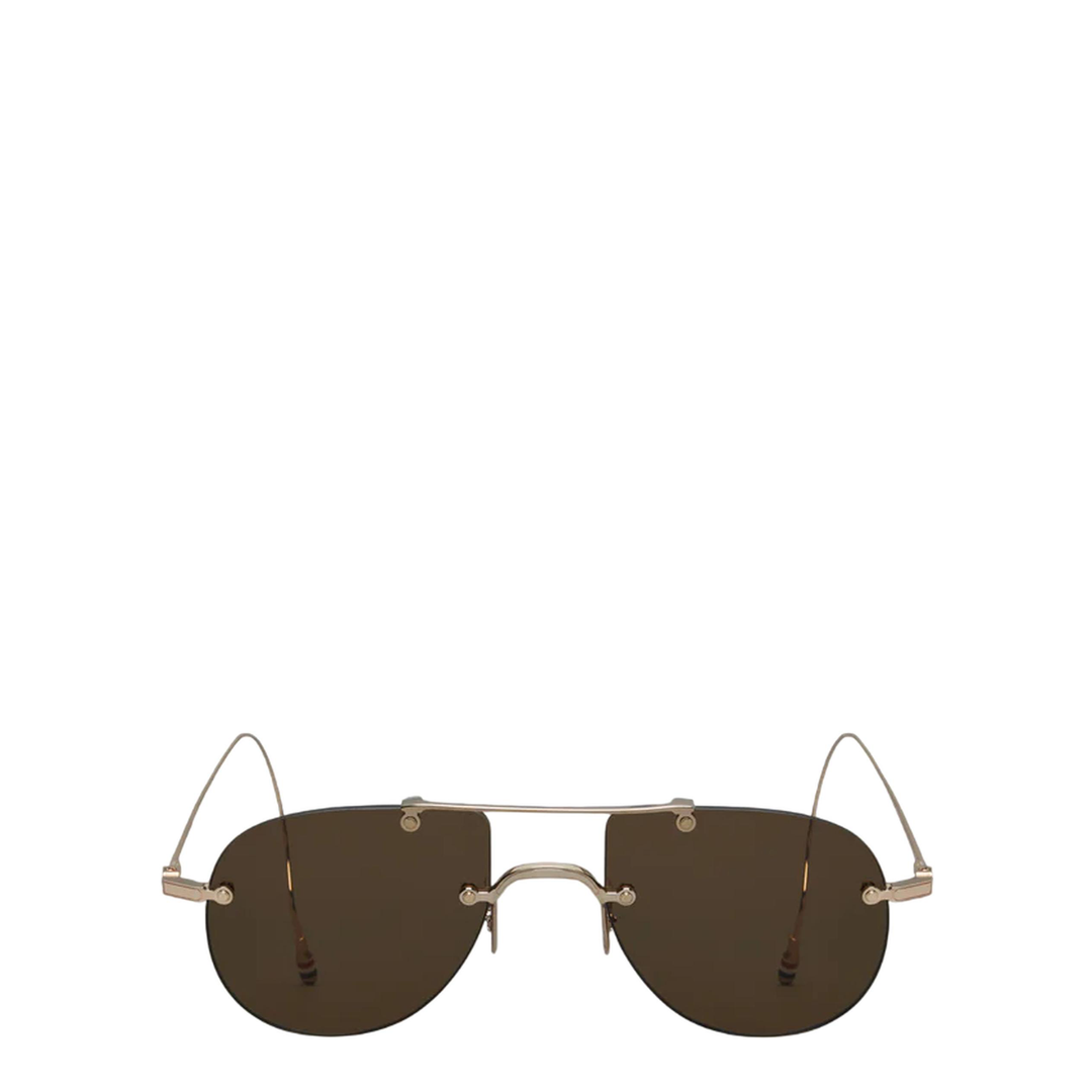 Titanium Rimless Aviator Sunglasses Unisex