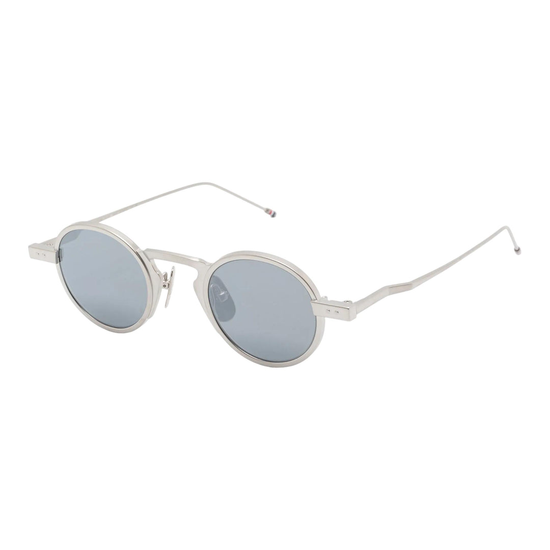 Club21 - Thom Browne - Titanium Round Sunglasses Unisex - EYEWEAR - Silver