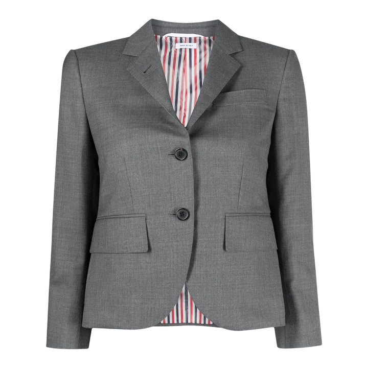 Club21 - Thom Browne - Twill High Armhole Sport Coat Women - JACKETS - Grey