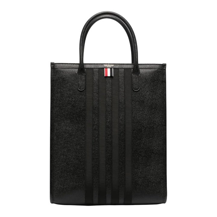 Club21 - Thom Browne - Vertical Tote With Gros Grain Men - HANDBAGS - Black