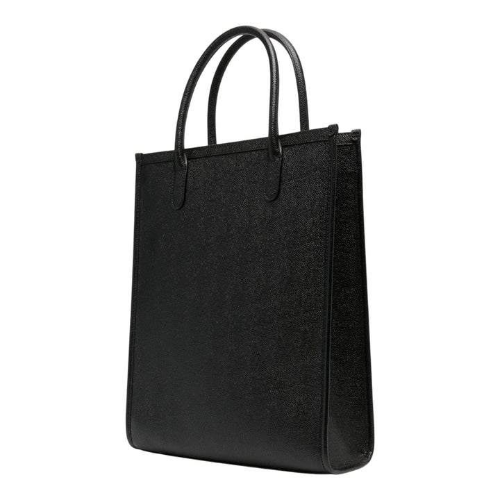 Club21 - Thom Browne - Vertical Tote With Gros Grain Men - HANDBAGS - Black