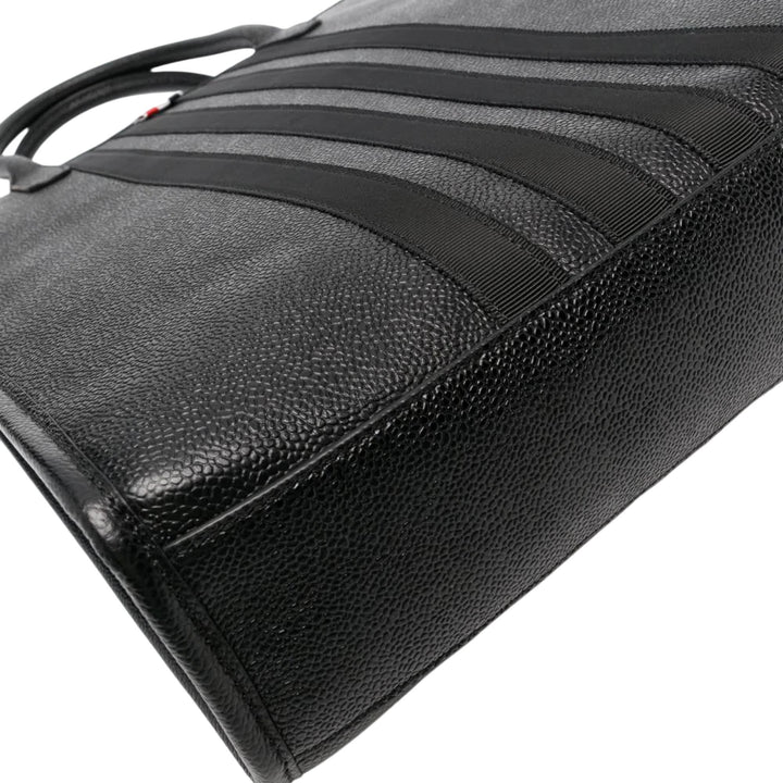 Club21 - Thom Browne - Vertical Tote With Gros Grain Men - HANDBAGS - Black