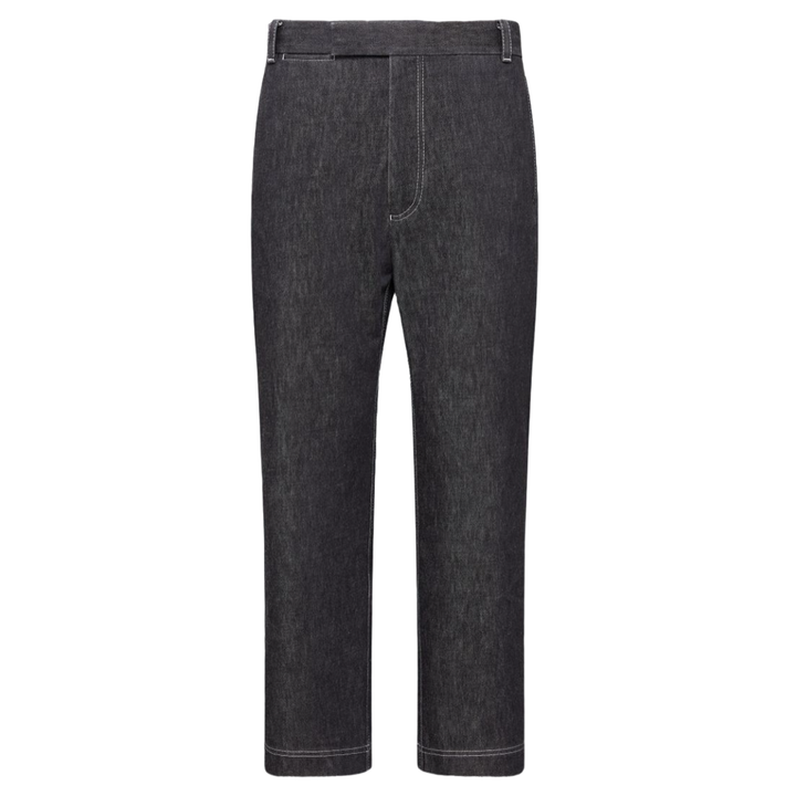 Thom_Browne_Washed_Denim_Contrast_Topstitching_Unconstructed_Single_Welt_Pocket_Trouser_Black