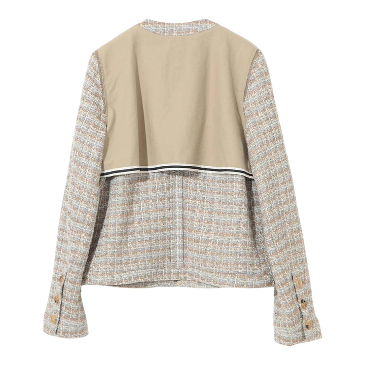 Club21 - UNDERCOVER - Tweed Jacket With Wool Blend Glitter - BLOUSON - Beige