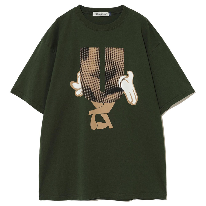 UNDERCOVER_U_Cross_Leg_Tee_Khaki