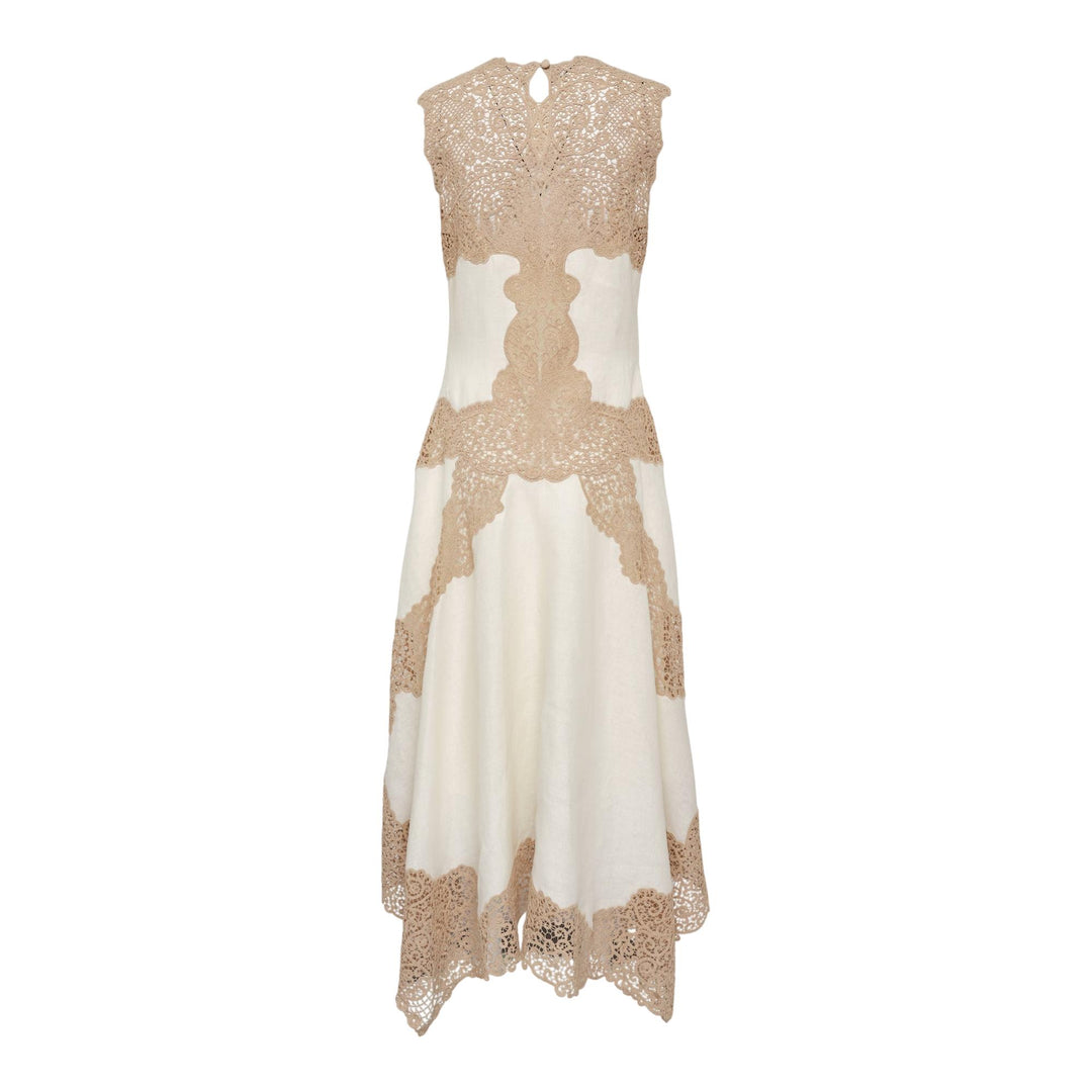 Club21 - Ulla Johnson - Arlette Sleeveless Handkerchief Dress - WOVEN DRESSES - Beige