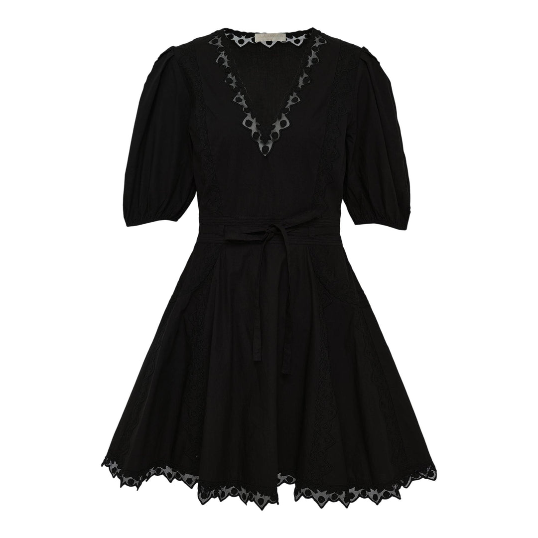 Club21 - Ulla Johnson - Camila Short Sleeve Mini Dress - WOVEN DRESSES - Black