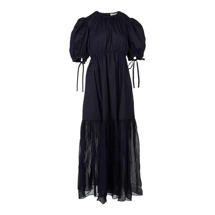 Club21 - Ulla Johnson - Collage Short Sleeve Midi Dress - DRESSES - Navy