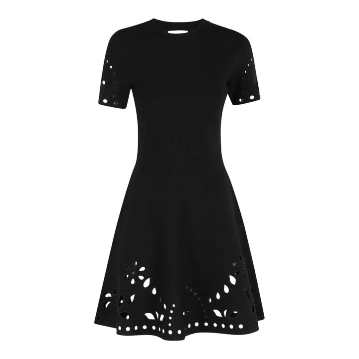 Club21 - Ulla Johnson - Fania Short Sleeve Knit Mini Dress - WOVEN DRESSES - Black