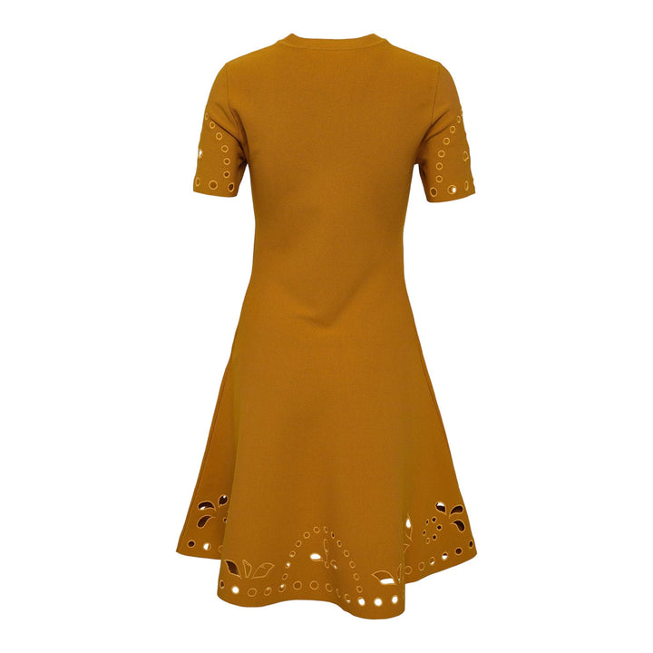 Club21 - Ulla Johnson - Fania Short Sleeve Knit Mini Dress - WOVEN DRESSES - Yellow