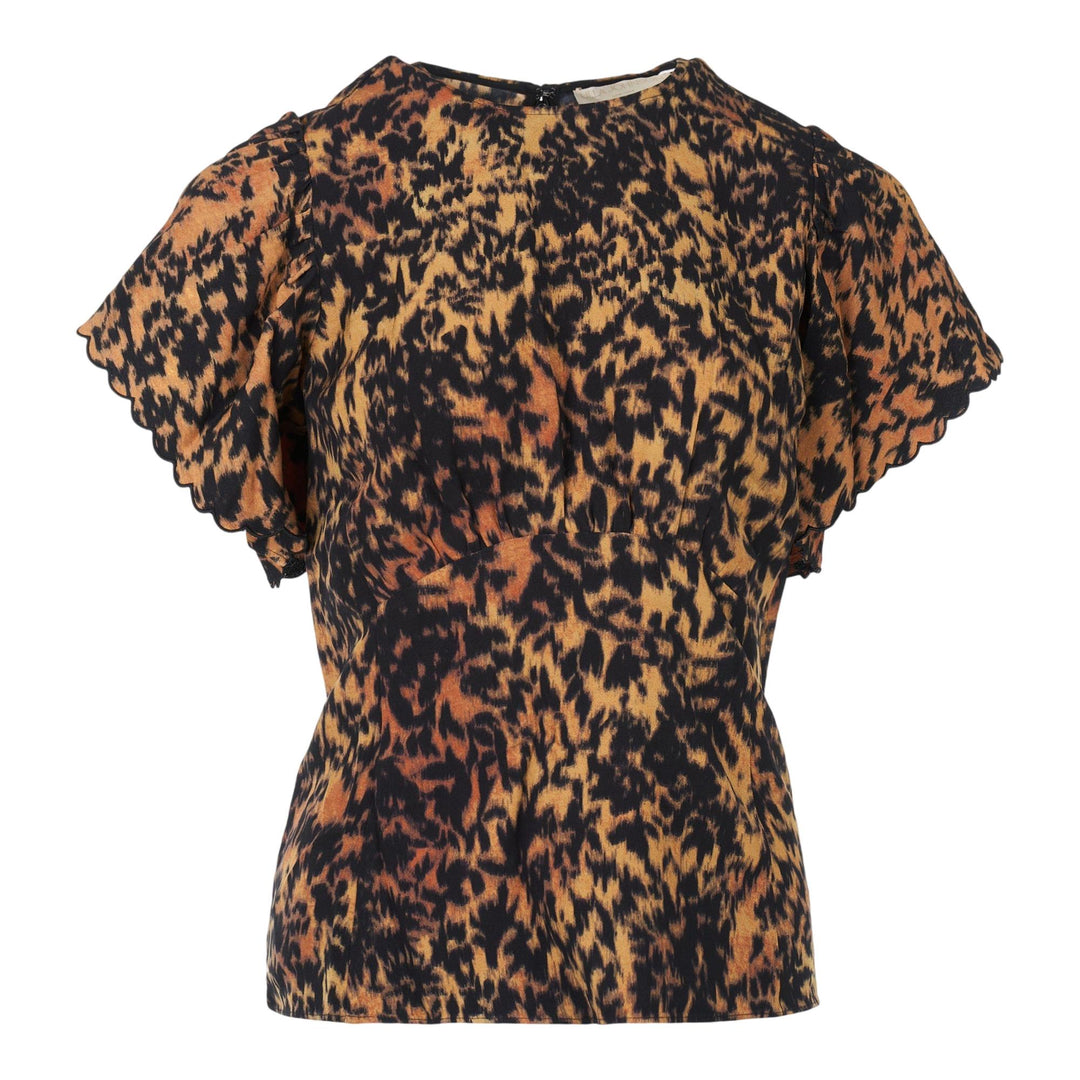 Club21 - Ulla Johnson - Nejma Flutter Sleeve Blouse - BLOUSES - Multi