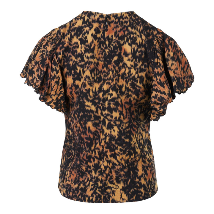 Club21 - Ulla Johnson - Nejma Flutter Sleeve Blouse - BLOUSES - Multi