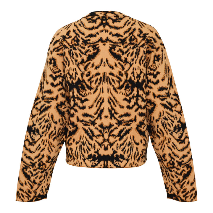 Club21 - Ulla Johnson - Payton Jacquard Knit Cardigan - CARDIGANS - Brown