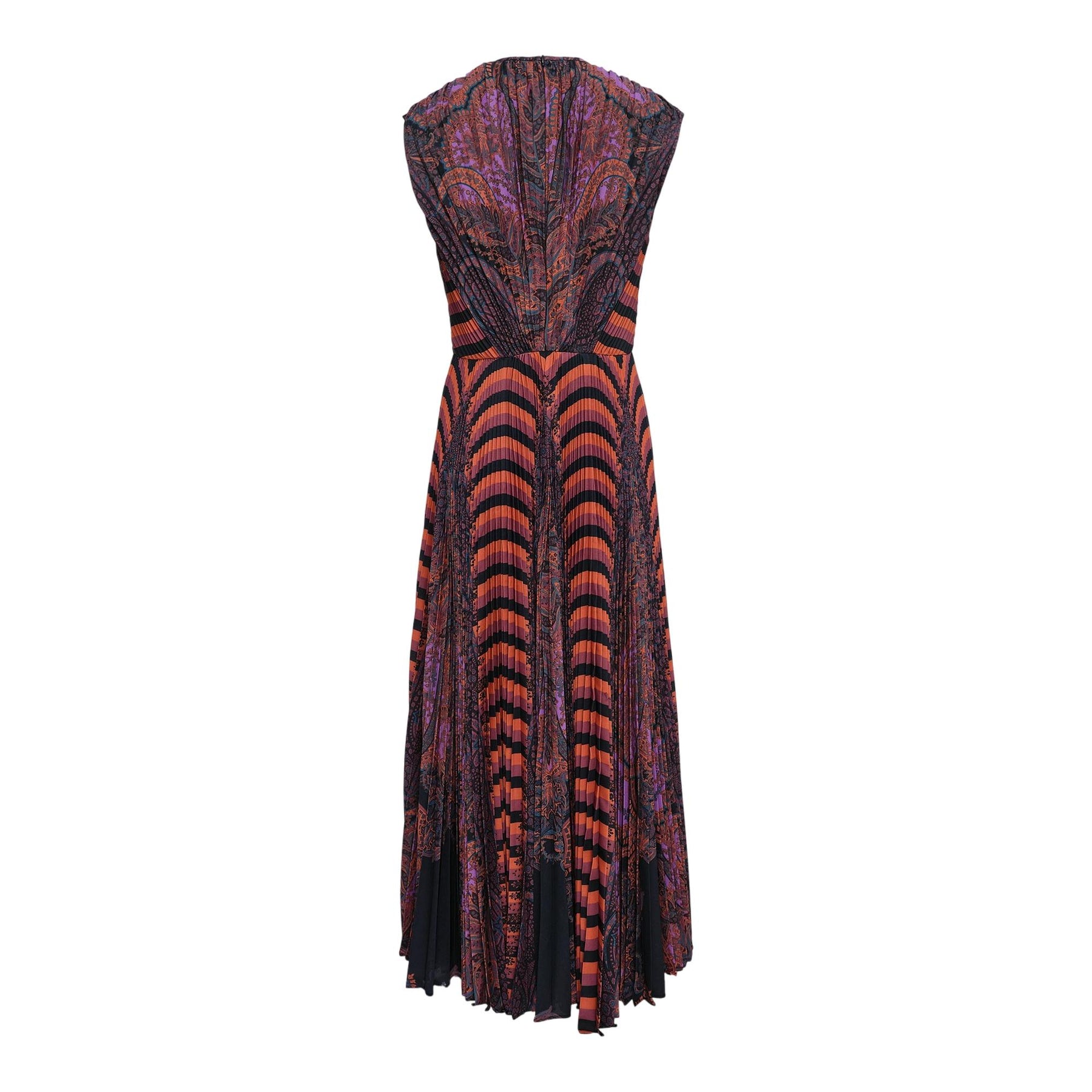 Violeta Pleated Sleeveless Midi Dress | Ulla Johnson