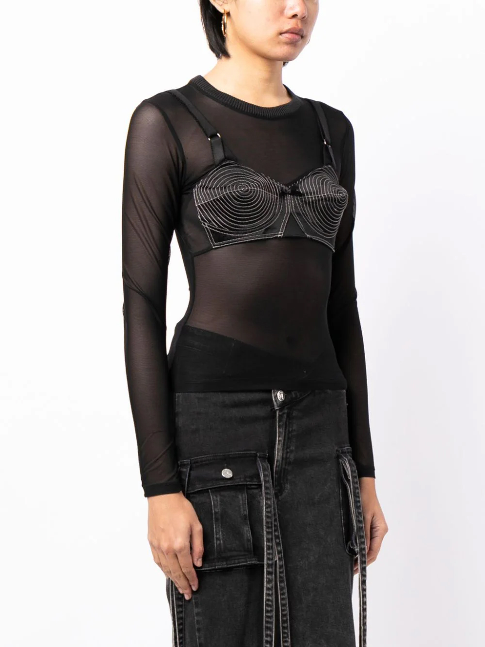 VAQUERA-Womens-Bullet-Bra-Top-Woven-Black-3