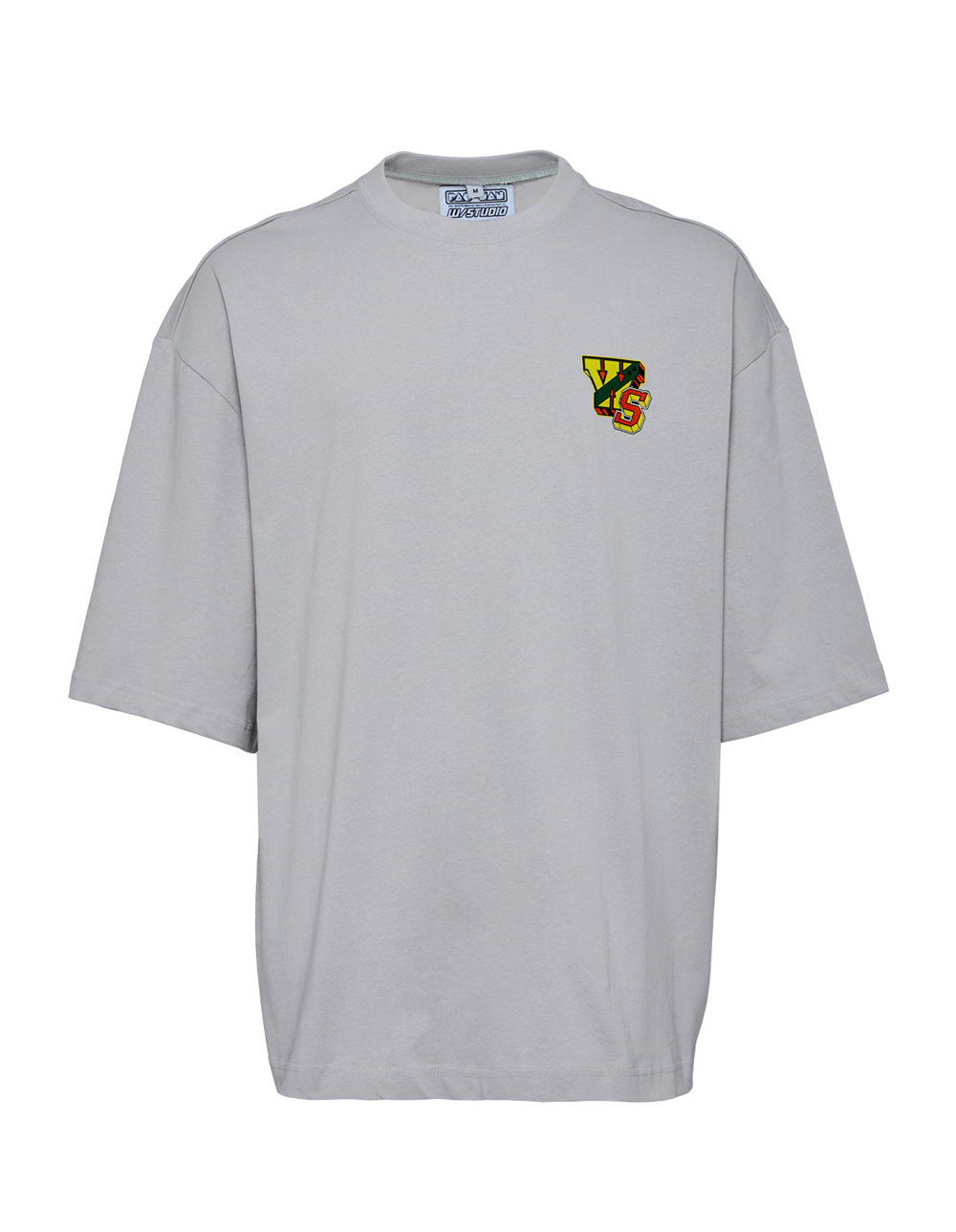 WSTUDIO_Huge_T-Shirt_Pac_Man_Color_Grey
