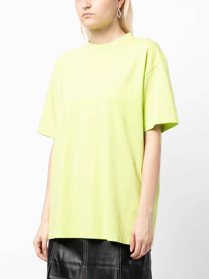 We11Done-Lime-Basic-1506-Logo-T-Shirt-Green-4