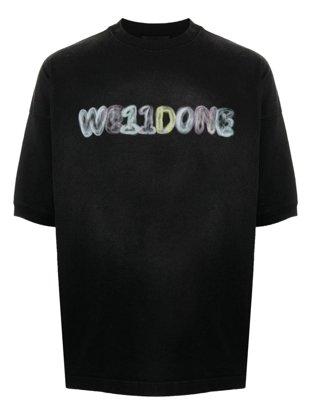 We11done-Black-Heavenly-Logo-Print-T-Shirt-Black-1