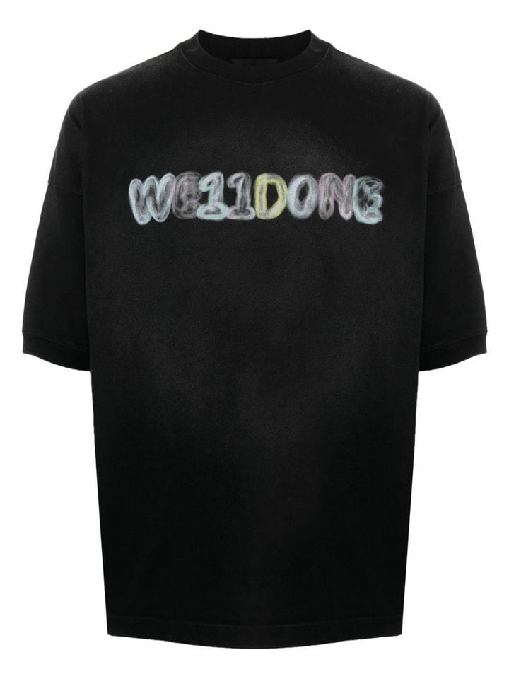 We11done-Black-Heavenly-Logo-Print-T-Shirt-Black-1