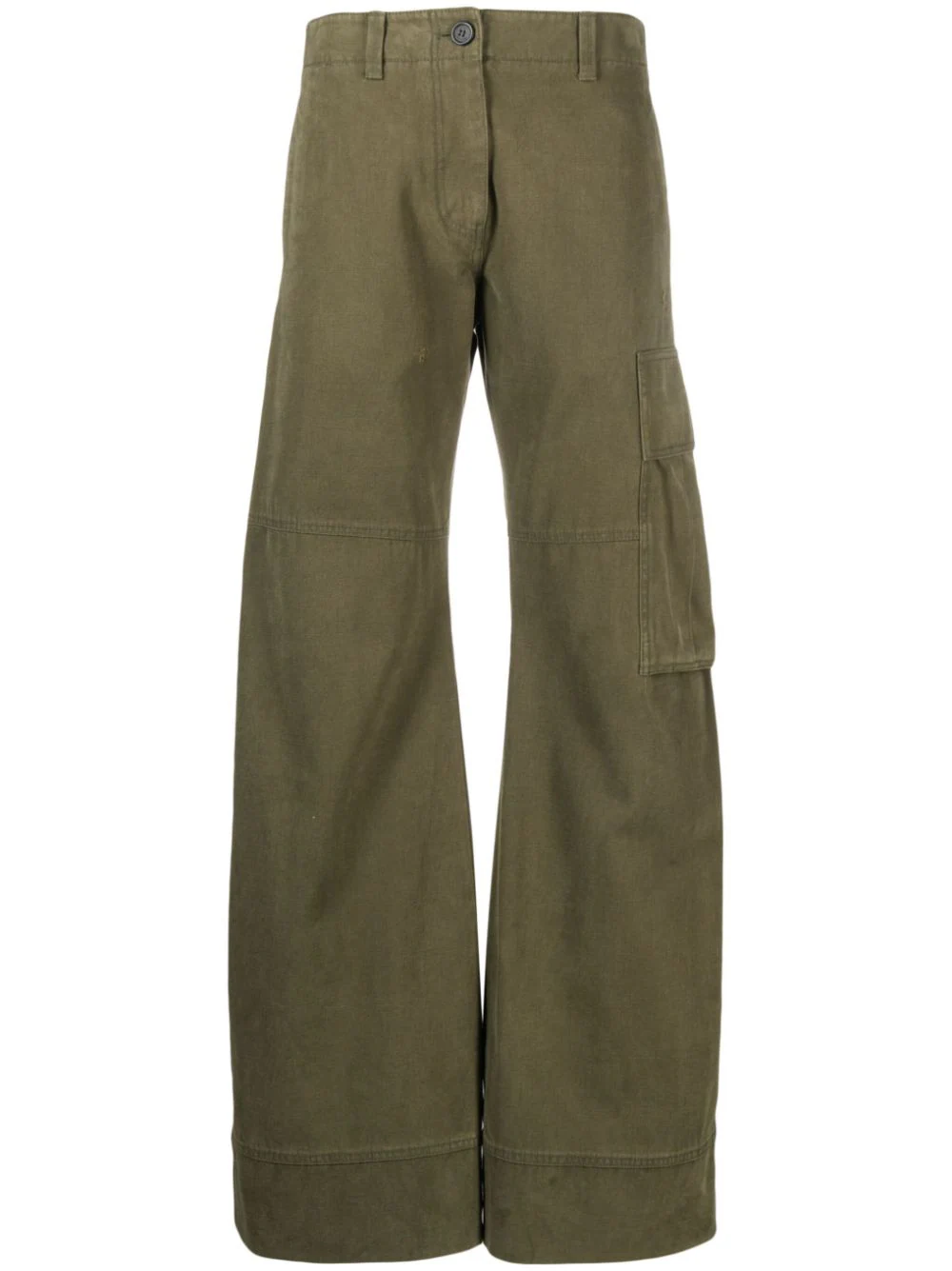 We11done-Khaki-Womens-Washed-Cargo-Pant-Khaki-1