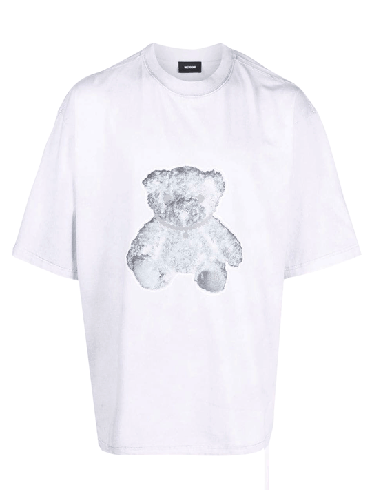 White Pearl Necklace Teddy Tee