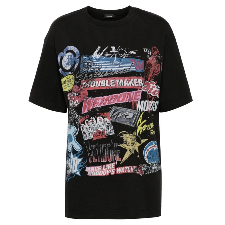 Black Vintage Collage T-Shirt