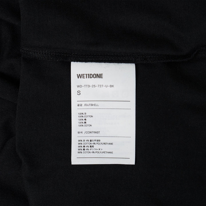 Club21 - We11done - Black Multilogo T-Shirt - TEES - Black