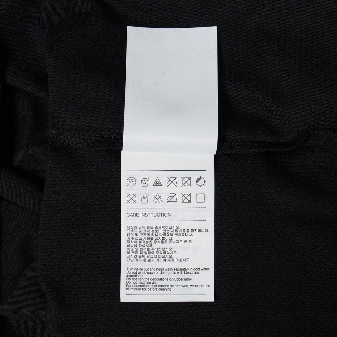 Club21 - We11done - Black Multilogo T-Shirt - TEES - Black