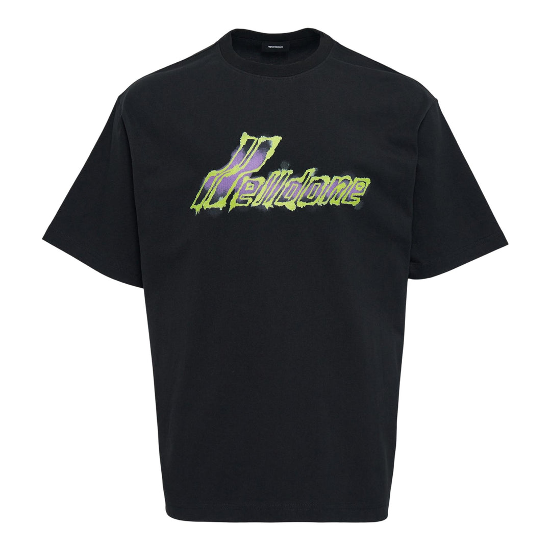 Club21 - We11done - Black Watercolor T-Shirt - TEES - Black