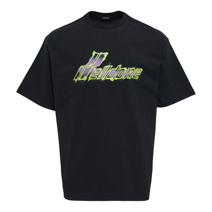 Club21 - We11done - Black Watercolor T-Shirt - TEES - Black