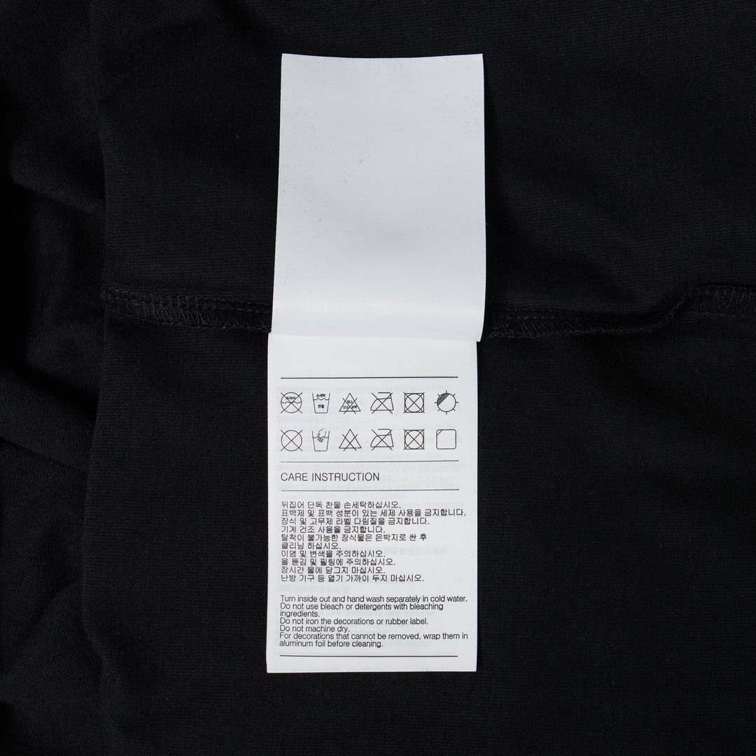 Club21 - We11done - Black Watercolor T-Shirt - TEES - Black