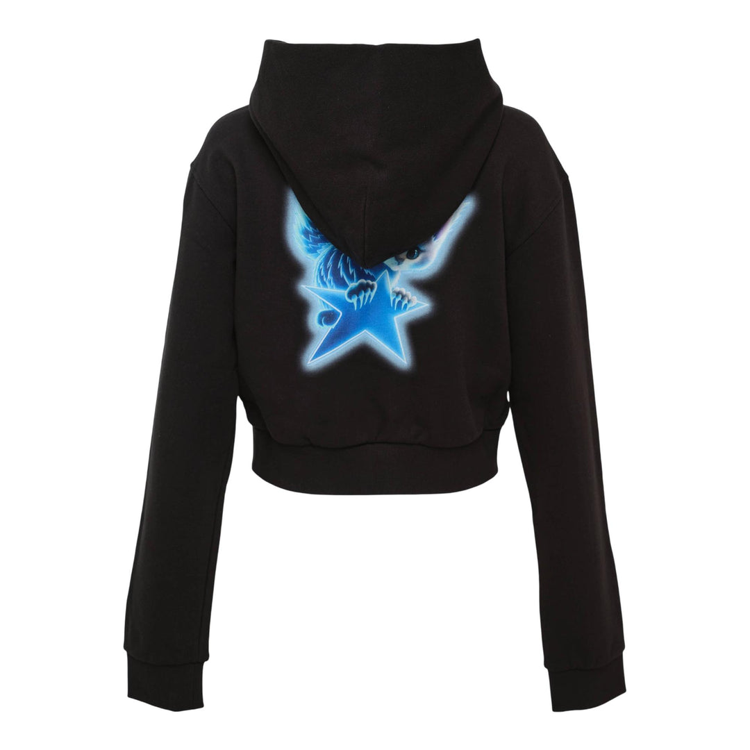 Club21 - We11done - Black Womens Amber Cropped Sweater - SWEATERS - Black