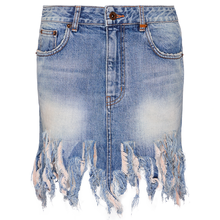We11done_Distressed_Mini_Denim_Skirt_Blue