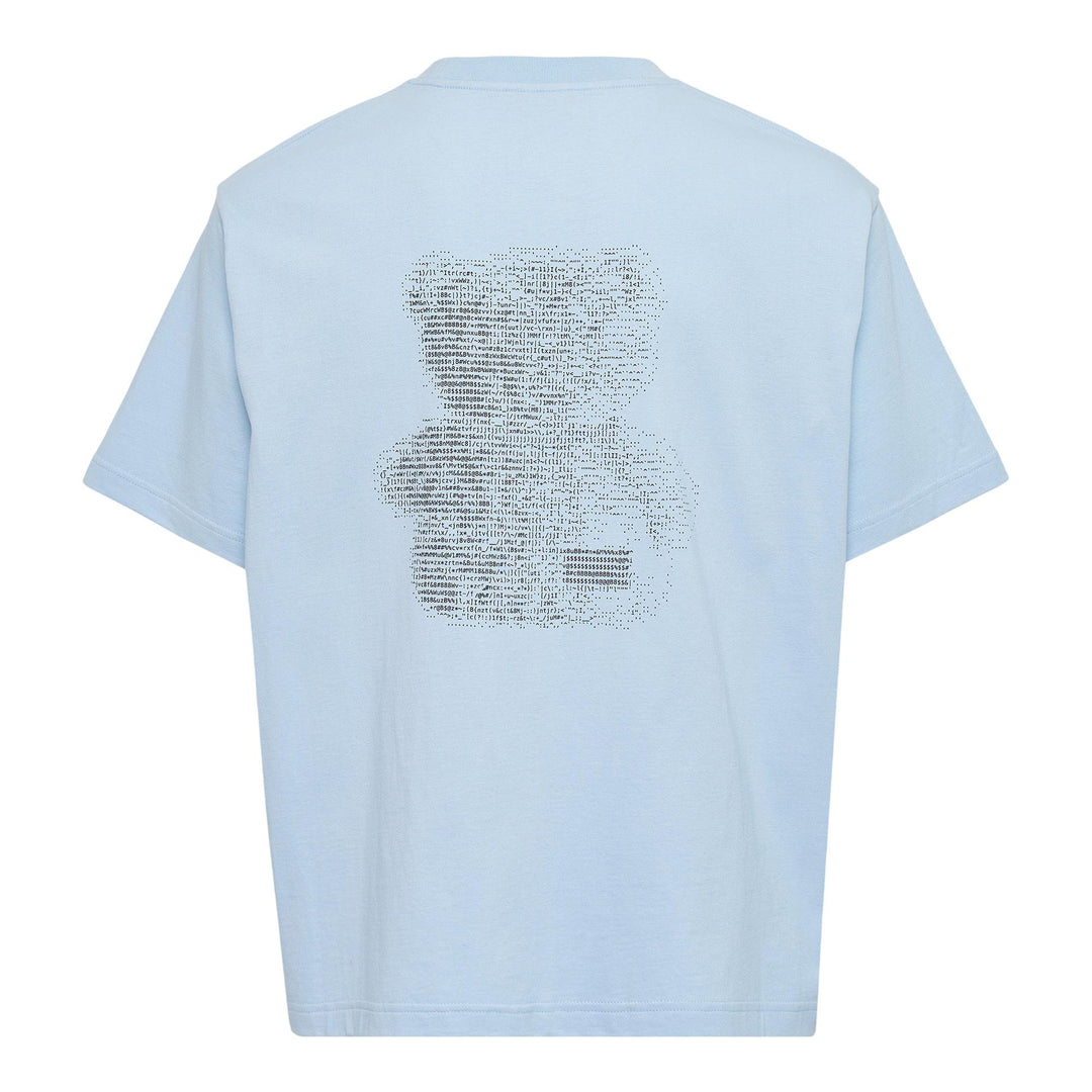 Club21 - We11done - Light Beige Coding Teddy T-Shirt - TEES - Blue