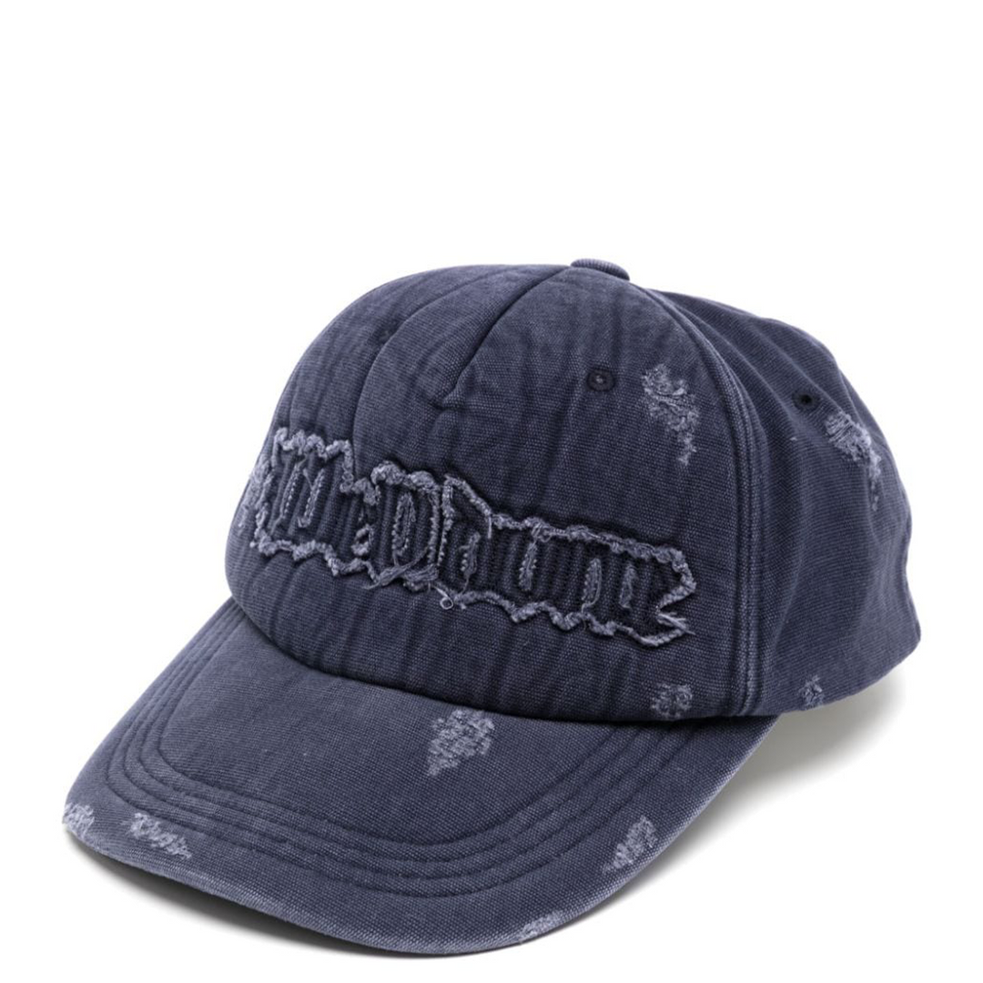 Navy Ruined Logo Cap