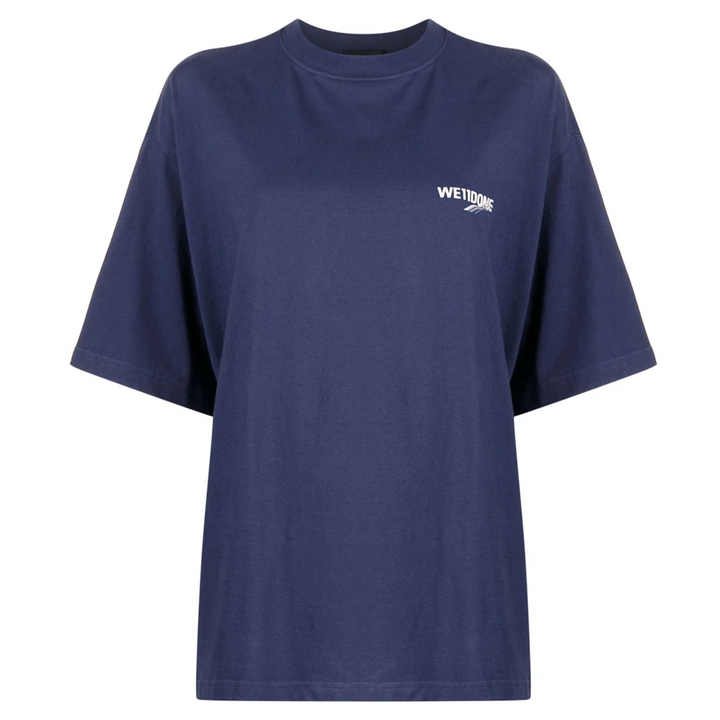 Navy Wave Logo Short-Sleeved Tee