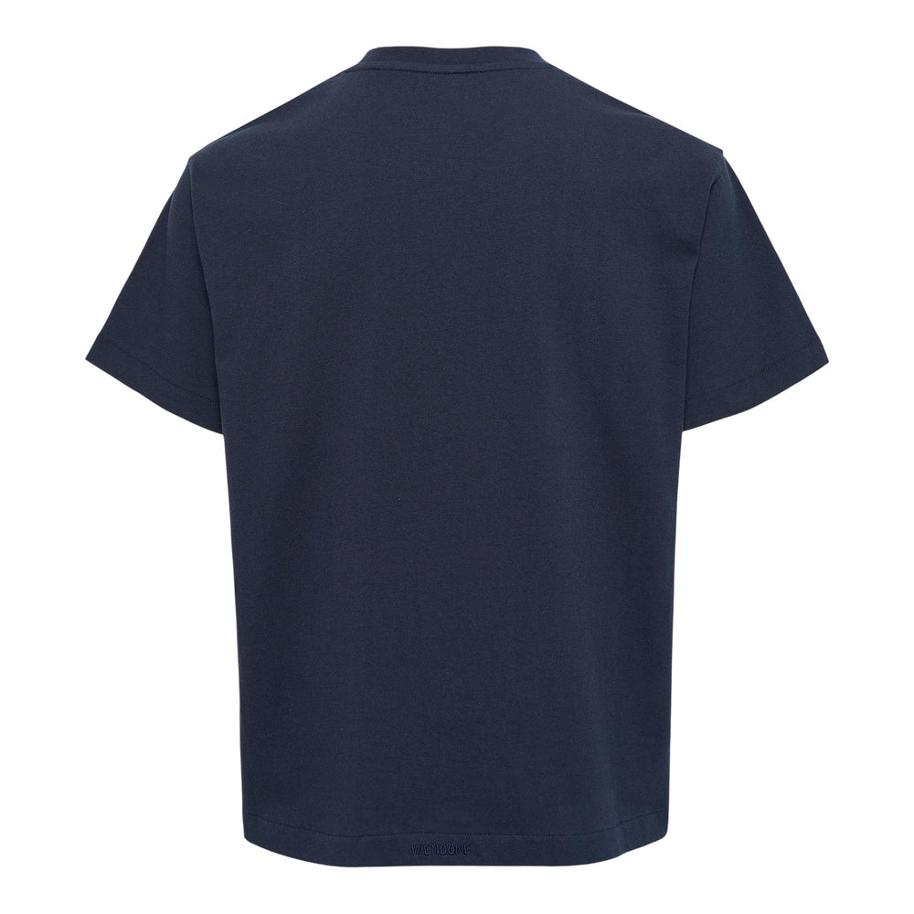 Club21 - We11done - Navy Amber Drawing T-Shirt - TEES - Navy