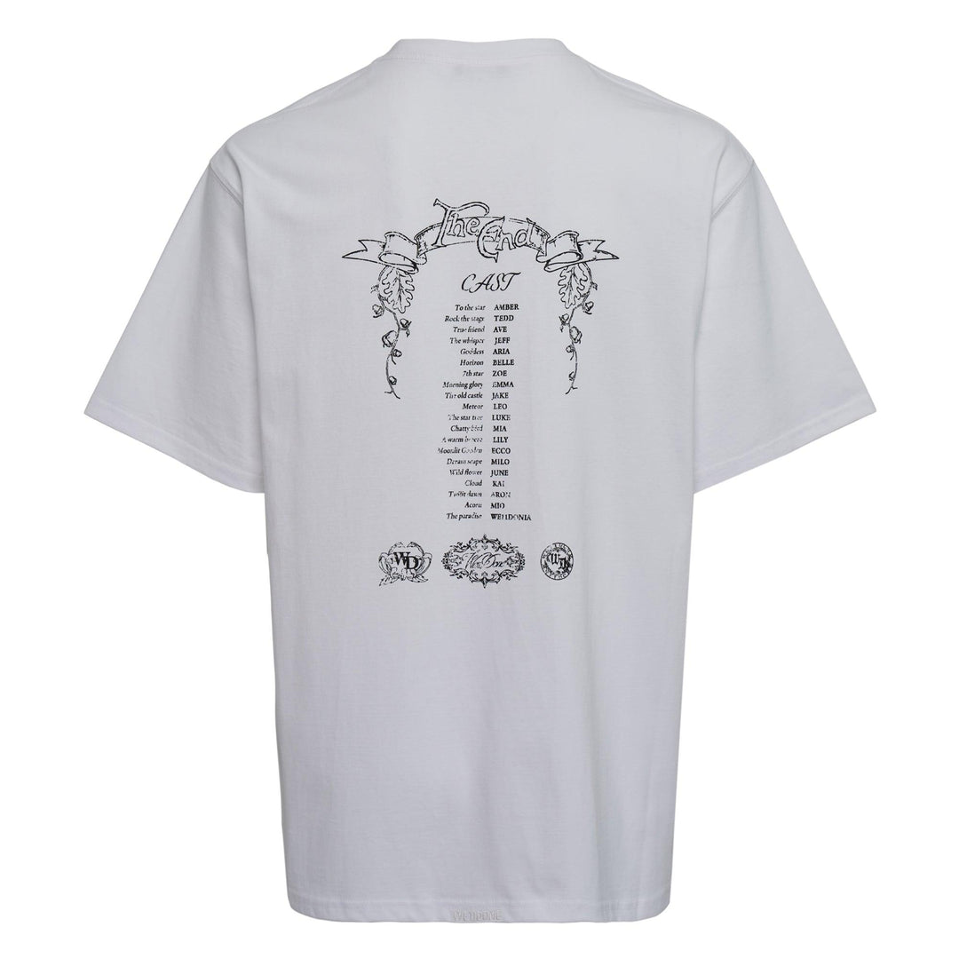 Club21 - We11done - White Ending Credit T-Shirt - TEES - White