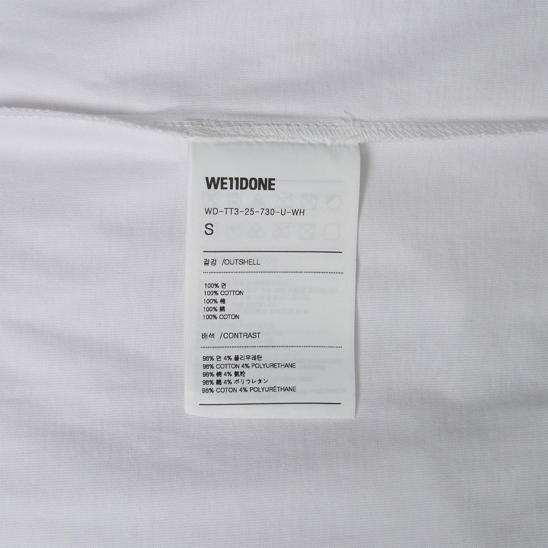 Club21 - We11done - White Ending Credit T-Shirt - TEES - White